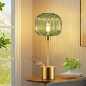 QiMH Glass Table Lamp for Living Ro...
