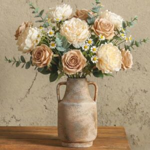 Ceramic Rustic Flower Vase, 10.94 I...
