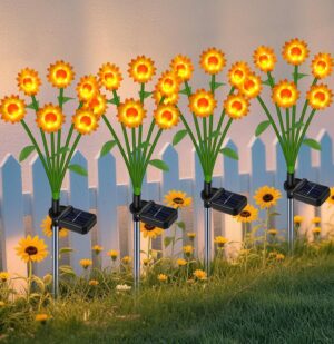 Solar Lights Outdoor Waterproof Sun...
