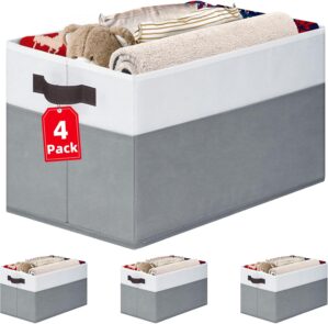 4 Pack Large Closet Storage Baskets...
