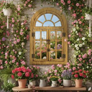 Farmhouse Arched Window Mirror for ...