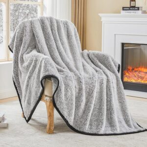 EMME Soft Sherpa Fleece Blanket Rev...