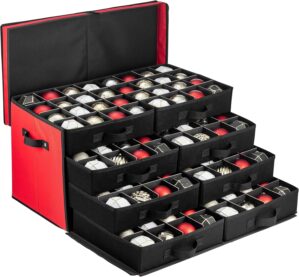 ZOBER Christmas Ornament Storage Bo...