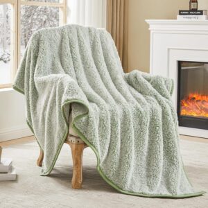 EMME Soft Sherpa Fleece Blanket Rev...