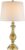 Regency Hill Traditional Style Table Lamp 26″ High Antique Brass Gold Metal Candlestick White Tan Fabric Drum Shade Decor for Living Room Bedroom House Bedside Nightstand Home Office Family
