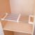 Hershii Closet Tension Shelf & Rod Expandable, Adjustable Storage Rack Metal Organizer DIY Divider Separator for Cabinet Wardrobe Cupboard Kitchen Bathroom