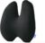 C CUSHION LAB Extra Dense Lumbar Pillow – Patented Ergonomic Multi-Region Firm Back Support for Lower Back Pain Relief – Lumbar Support Cushion with Strap for Office Chair, Car, Sofa, Plane – Black