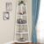 Tribesigns 70 inch Tall Corner Shelf, 5 Tier Modern Corner Bookshelf Bookcase Industrial Corner Ladder Shelf Plant Stand for Living Room, Kitchen, Home Office (White)