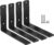 4 Pack – L 6″ x H 4″ x W1.5, 5mm Thick Black L Shelf Bracket, Iron Shelf Brackets, Metal Shelf Brackets, Floating Shelf, Shelf Supports with Screws