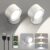 LED Wall Sconces 2 Pcs with Remote, Wall Mounted Lights Rechargeable Battery Operated, 3 Color Temperatures & Dimmable Wall Lamp Magnetic 360° Rotation Light for Bedroom Living Room