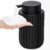 Ceramic Foaming Soap Dispenser, 12 oz Bathroom Foam Hand Soap Dispenser, Refillable Lotion Soap Dispenser with Removable Pump for Kitchen Hand Wash Dispenser, Modern Home Decor (Black)