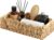 StorageWorks Toilet Paper Storage Basket, Living Room Organizers and Storage, Toilet Paper Basket with Wooden Handles, Small Water Hyacinth Scalloped Basket, Natural