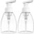 BRIGHTFROM Foaming Soap Dispenser Pump Bottles, BPA Free Empty Refillable Plastic Container for Liquid Soap – Kitchen, Bathroom, Commercial – 8oz (250ml) Pack of 2 Clear