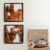 WELLAND 2 Pieces Rustic Cedar Wall Sculptures, Live Edge Wall Art Décor, Decorative centerpieces of wood for Living Room, Bedroom, Bathroom, Home Office, Dining Room,