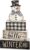 4 Pcs Snowman Christmas Decor Winter Table Decorations Christmas Tiered Tray Decor Winter Centerpiece Decorations Indoor Rustic Wooden Snowman Block Sign Gift Farmhouse for Home Kitchen Shelf