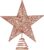 BinaryABC Christmas Tree Topper Star,Glittering Christmas Tree Decoration Ornaments,20cm (Rose Gold)