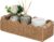 CubesLand Paper Rope Scalloped Edge Toilet Paper Storage Basket, Small Living Room, Bedroom Decor Baskets for Over Toilet Storage Shelf, End Table, Shelves and More, with 2 Wooden Handle, Neutral