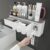 iHave Toothbrush Holders for Bathrooms, 4 Cups Toothbrush Holder Wall Mounted with Toothpaste Dispenser – Large Capacity Tray, 2 Cosmetic Drawer – Bathroom Organizer & Bathroom Accessories Set