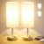 Touch Bedside Lamps Set of 2 – 3 Way Dimmable Table Lamps for Bedroom, Nightstand Lamp with Wooden Charging Station for Kids Room Dorm, Small Desk Lamp for Living Room, Office, Kids Room, Nursery