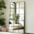 Delma Full Length Mirror, 28″x 55″ Window Pane Decorative Mirror for Wall, Black Metal Framed Wall Decor, Wall Mounted, Hanging or Leaning for Bedroom, Living Room, Entryway
