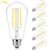 Brightever 6-Pack Dimmable Led Light Bulbs 60W Equivalent, Vintage Edison Light Bulbs, 2700K Warm White ST58 7W LED Bulb Super Bright 850LM, 90+CRI, Clear Glass Antique Decorative Filament Bulbs