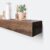 Fireplace Mantel, Rustic, Shelf, Floating Mantle, Real Wood, Beam, URBANDI (Dark Brown, 60Lx6Hx8D)