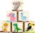 Kigley 6 Pcs Collapsible Cube Storage Bins Kids Foldable Storage Cube Organizer Fabric Toy Box Decorative Kids with Handles for Home Nursery Bedroom, 10.6 x 10.6 Inch(Classic Animal)
