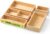 lilLittle Bamboo Drawer Organizer, 5 Pcs Kitchen Drawer Organizer Set, Multi Purpose Utensil Drawer Organizer, Silverware Organizer for Kitchen, Bathroom, Office, Junk Drawers