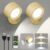 Lightbiz LED Wall Sconces, Wall Mounted Lamp 2 Pcs with Remote Rechargeable Battery Operated, 3 Color Temperatures & Dimmable Wall Lights Magnetic 360° Rotation Light