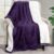 Utopia Bedding Sherpa Blanket Throw Size (Plum, 50×60 Inches) – Soft Lightweight Plush Fleece Reversible Blanket for Bed, Sofa, Couch, Camping and Travel
