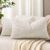 decorUhome Spring Cream White Chenille Throw Pillow Covers 12×20 Set of 2 Textured Soft Cozy Slubby Couch Pillow Covers Modern Farmhouse Boho Decorative Pillow Cases for Bed Sofa Living Room