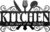 Metal Kitchen Wall Decor,Kitchen Signs Decoraions For Wall,Rustic Kitchen Decor Sign,Country Farmhouse Decoration for Kitchen or Dining Room,13.8×8.8 Inches (Black),BiaGift1126-2