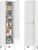 Tall Bathroom Storage Cabinet, 67″ Narrow Metal Storage Cabinets, Freestanding Tall Linen Cabinet, Slim Kitchen Pantry Cabinets with Shelves