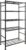 Storage Shelves – 5 Tier Shelf Organizer, Heavy Duty Garage Shelving Unit with Leveling Feet, Stable Metal Shelves Organizer for Pantry, Kitchen and Closet, 33.0″ W x 12.6″ D x 72.0″ H, Black