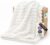 Bedsure GentleSoft White Throw Blanket for Couch – Soft Cozy Fleece Throw Blankets for Women Girls, Mothers Graduation Birthday Gifts for Women Her Mom, Room Home Spring Decor, Off White, 50×60 Inches