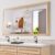 Amorho Bathroom Mirror, 72″ X32″ HD Reflection Metal Framed Mirror for Wall, Anti-Rust, Hang Horizontally/Vertically, Suitable for Bedroom, Farmhouse, Bathroom, entryway (Oak Wood Grain)