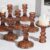 12Pcs Amber Candlestick Holders Set- 4″ H Taper Candle Holders Bulk, Glass Candle Holders for Wedding, Party, Fall Dinner Table Centerpieces, Festival Gifts & Windowsill Decor