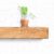 Fireplace Mantel, Rustic, Shelf, Floating Mantle, Real Wood, Beam, URBANDI (Brown, 60Lx6Hx8D)