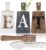 Jetec Cutting Board Eat Sign Set Hanging Art Kitchen Eat Sign Fork and Spoon Wall Decor Rustic Primitive Country Farmhouse Kitchen Decor for Home Decoration(White, Grey,brown)