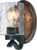 6331600 Barnwell One-Light Indoor Wall Fixture, Textured Iron and Barnwood Finish with Clear Hammered Glass