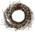 CVHOMEDECO. Primitives Rustic Pip Berries and Twig with Rusty Barn Stars Wreath, 12-Inch, Ivory
