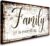 Family is Everything Wall Decor-Rustic Family Quote Print Canvas for Farmhouse-Family Signs Wall Art- Framed Artwork Wall Decoration for Living Room,Bedroom,Dining Room,Home Decor,Ready to Hang 20″x40″