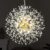 Qamra Modern Gold Crystal Chandeliers, Firework Dandelion Sputnik Chandelier Light Fixture Pendant Lighting for Dining Room, Bedroom, Kitchen, Living Room(9-Light, Gold)