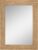 Stonebriar 24″ x 18″ Rectangle Natural Wood Frame Wall Mirror with Attached Hanging Brackets, Decorative Country Rustic Decor for the Living Room, Bedroom, Bathroom, Hallway, and Entryway