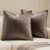 MIULEE Pack of 2 Decorative Velvet Throw Pillow Cover Soft Pillowcase Solid Square Cushion Case for Sofa Bedroom Car 20×20 Inch 50×50 Cm Dark Coffee