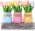 Mason Jar Spring Easter Table Decor, Centerpieces for Tables with Tulips Artificial Flowers, Farmhouse Wood Tray, 22 Pcs Spring Table Centerpiece, Spring Decorations for Home, Kitchen, Office