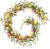 HOHOTIME 6FT Tulip Flower Garland with Eucalyptus, Artificial Spring Floral Vines for Mantle Wedding Porch Staircase Indoor Decor, Fake Wildflower Home Decoration