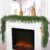 Hananona 2 Pcs 6 Ft Artificial Norfolk Pine Garlands, Real Touch Winter Pine Garland, Green Artificial Greenery Garland for Table, Mantle, Wall, Indoor, Outdoor Christmas Decorations (2, 6 FT)