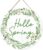 Hello Spring Door Decor, Easter Welcome Spring Sign For Front Door Porch, Indoor Outdoor Hanger Wreaths, Greenery Farmhouse Rustic Wooden Hanging Gifts For Friends Family, 04