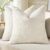 decorUhome Spring Cream White Chenille Throw Pillow Covers 18×18 Set of 2 Textured Soft Cozy Slubby Couch Pillow Covers Modern Farmhouse Boho Decorative Pillow Cases for Bed Sofa Living Room